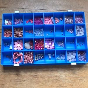 Misc lot of pink beads